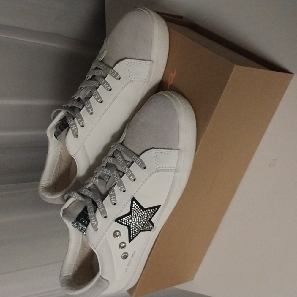 Vintage Havana Rhinestone and Star Detail Sneakers WITH Original Box!